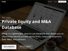 Tablet Screenshot of mergr.com